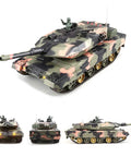 Leopard IIA5 RC Battle Tank 1/24 Scale With Infrared Combat And BB Shooting, 2.4GHz Remote Control in camouflage design.