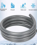Coiled Three Quarter Inch Six Foot Liquid Tight PVC Electrical Conduit Kit Flexible Non Metallic AC Whip with protective features