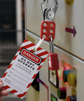 Lockout Tagout Kit For Electrical Safety Must Have With Hasps Clamp On And Universal Breaker Locks, 4 Safety Padlocks, Tags, Keyed Different, 7131R