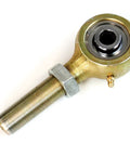 Heavy Duty Angled Flex Rod End Suspension Link With 9 Degree Offset 2 Inch Shoulder And 7/8 Inch Shank Right Hand Thread close-up.