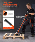 Heavy Duty Pallet Breaker With 50 Inch Carbon Steel Pry Bar Wrecking Tool For Decking 2000 Lb Capacity Multi Purpose Board Removal Tool For Renovations Fast Lift And Pry For Easy Deck Board Removal, 50 in handle used on pallet
