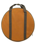 Brown Cable Bag For Trucks And Rigs, Truck And Rig Ready Organizer That Fits With Spare Wheel, web carry handles visible