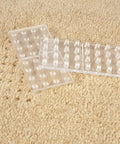 4 Inch Square Carpet Protectors With Self Stick Spiked Bottom, Dent Proof Floor Pads For Tables Beds Sofas And Chairs, Clear Finish