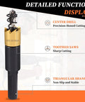 13mm Hole Saw Set For Thin Metal Plastic And PVC Boards High Speed Steel Cutter 4241 with center drill, hex key, spring