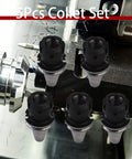 Five Piece CAT40 ER32 Collet Set With Collet Chuck Tooling For CNC Milling Lathe And Engraving Machines Pro Grade Precision 0.0001 Inch Accuracy Stainless Steel Build High Speed Up To 12000 RPM Durable And Easy To Use displayed against lathe equipment
