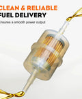 15 Micron Fuel Filter Replacement For Kohler Engines CH20S CH25S CH670S Clear Plastic Fuel Filter with Fuel Flow