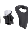 Top Pick Shifter Handle Button Repair Kit With Side Plate And Spring For Honda Civic Dlx Lx Ex Exl 2003 To 2005 Smooth Install No Tools Needed Black Plastic Complete Parts Swap Made Easy replacement parts on white background