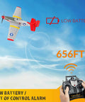 Four Channel RC Plane P51 Mustang Ready To Fly With X Pilot Stabilization And One Key Aerobatics For Adults 2.4GHz low battery indicator