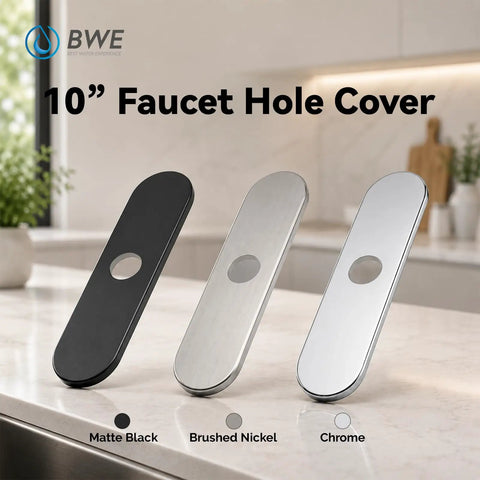 Foolproof Brushed Nickel Deck Plate And Faucet Hole Cover For Three Hole Sinks With Dead Stop Foam Gasket Plus Slick Stainless Steel Flange Build That Kills Drips And Keeps Your Kitchen Setup Tight