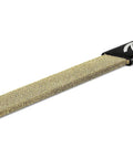Eight Inch Flat Hand Rasp For Fine Woodworking And Precision Shaping with tungsten carbide coating and soft grip handle.
