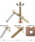 Heavy Duty Router Clamps And Engraving Plates For CNC And Woodworking, 100mm Aluminum Hold Down Clamps with bolts and fixture details