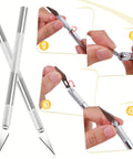 Assembly instructions for Pro Grade Wallpaper Smoothing Tool Kit For Peel And Stick DIY Projects, showing blade attachment steps.