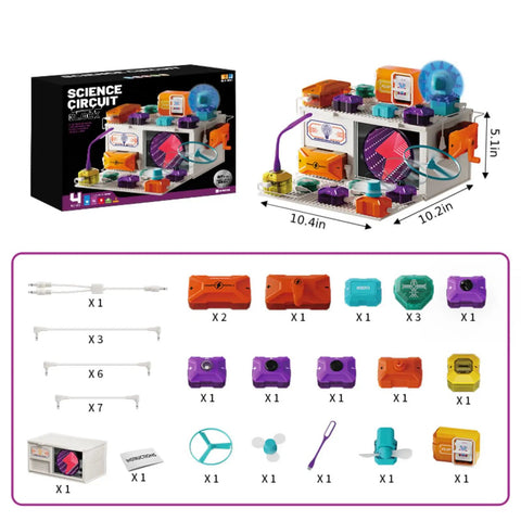 Level 4 Electrical Circuit Blocks STEM Kit For Kids With Over 380 Projects Epic Educational Electronics Toy