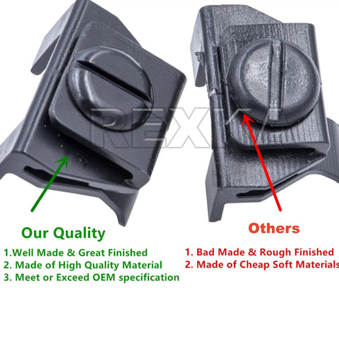 Comparison of Toyota Lexus front fender clips from 5 Sets Front Fender And Bumper Clip And Pin Kit For Toyota And Lexus Replaces 53879-58010