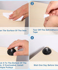Step-by-step guide to applying Mini Self Adhesive Caster Wheels Set 2.05 By 1.14 Inch 360 Degree Swivel Castors for small appliances.