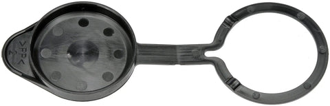 Washer Fluid Reservoir Cap Direct Replacement for Ford Lincoln Mercury Models, durable black plastic cap with attached ring