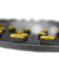 Close-up of 5 Inch Diamond Cup Grinding Wheel For Concrete And Coatings Removal, Tackling Paint, Epoxy, Glue, And Mastic With CDB Cluster Diamond Brazing Technology.