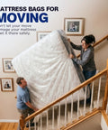 Two Pack Mattress Bags For Moving And Storage Fits King Or Queen Size Waterproof Tear Resistant 2 Mil Heavy Duty