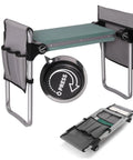 2 In 1 Garden Kneeler And Seat With Wide EVA Foam Kneeling Pad Detachable Tool Pouch Upgraded Folding Gardening Work Bench