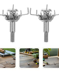 Stainless Steel Archery Arrowheads Set 8 Piece Judo Broadheads for Hunting and Small Game Pro Grade Screw In Tips display