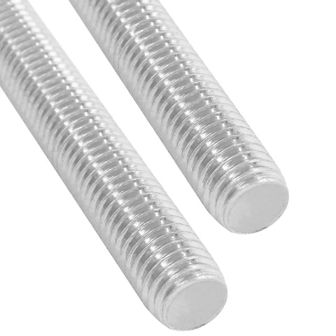 Two Pack M8 X 250mm Fully Threaded Rods 304 Stainless Steel Right Hand Threads Silver Finish Tough As Nails For DIY Projects Construction And Auto Builds