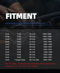 Rear Fuel Pump Replacement For Ford F Series Trucks 1992 To 1997 F150 F250 F350 Super Duty Fitment Chart