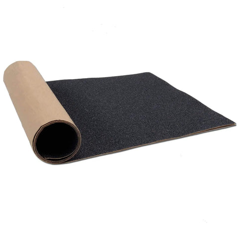 Non Slip Grip Tape Sheet For Skateboard And Longboard, Bubble Free Waterproof Black Sandpaper For Scooter, Stairs And Wheelchair Steps, 10.6 X 43.3 Inches