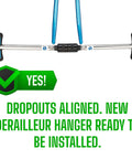 Tool aligning bike dropouts for Beefed-Up Derailleur Hanger 461 D494 Compatible With Hanger No 40 Quick Install