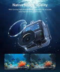 Waterproof Case With Floating Stick For DJI Osmo Nano Deep Sea Ready Underwater Housing 25M with Corning glass.