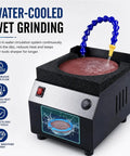 Versatile Wet Dry Bench Grinder And Powerful Electric Knife Sharpener With 7 Speed Settings For Metal Polishing And Tool Sharpening That Gets The Job Done Fast While Delivering A Slick Finish Every Single Time, featuring water-cooled system.