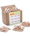 Pro Grade Top Shelf Fluted Hardwood Dowel Pin Multi Pack For Woodworking Craft Assembly And Diy Projects Hella Smooth Kiln Dried Finish With Straight Up Tight Grip, 270 pcs assorted in box.