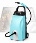 Pro 3000W Heavy Duty Steam Cleaner With 3.5L Tank For Intense Heat And Pressure Cleaning Adjustable Flow Control For Floors Tiles And Surfaces Blue, showing nozzle and tank.