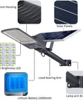 Crazy Bright 300W Solar Street Light 24000 Lumens Daylight 6500K LED Outdoor Flood Light With Remote Control diagram details