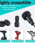 Wheel Hub Resurfacing Kit With Rust Busting Tool For Wheel Studs And Brake Rotors, durable black steel grinding discs shown