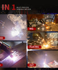 5 In 1 Plasma Cutter And Welder Combo With Dual Voltage 110V And 220V, MIG Flux Core MIG TIG Stick Welding, Plasma Cutting
