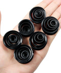 Soft Flesh Silicone Ear Gauges Tunnels Stretching Kit For Men And Women Dope Starter Kit 00g 0g 2g Plugs Black on hand