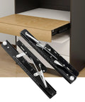 Heavy Duty Kitchen Countertop Extension Rails With Slick Push Pull Lift Slides And Drop Dead Simple Soft Close Drawer Runners For Dining Table Add Ons Cold Rolled Steel 20 Inch Pair with smooth action slides.