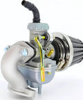 Carburetor Kit For 50cc 70cc 90cc 110cc 125cc 4 Stroke Engines With Air Filter And Intake Manifold Fits Kazuma Baja TaoTao NST SunL Chinese Quad ATV Go Kart Dirt Bike Simple Bolt On Upgrade