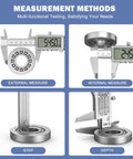 Go-To 6 Inch Digital Caliper With Rechargeable Battery, Inches To Millimeters Conversion, Big LCD Screen, measuring techniques