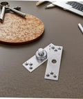 Heavy Duty 360 Degree Rotating Concealed Door Pivot Hinge For Invisible Cabinets And Bookcases Stainless Steel Hidden Door Hardware Durable Rotation Shaft System Ideal For Premium Cabinets By MAGICLULU on a desk