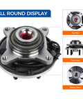 Front Wheel Hub Bearing Assembly 515046 For 2004 Ford F-150 Heritage And 2004-2005 F-150 4WD With ABS 6 Stud Direct Fit Replacement