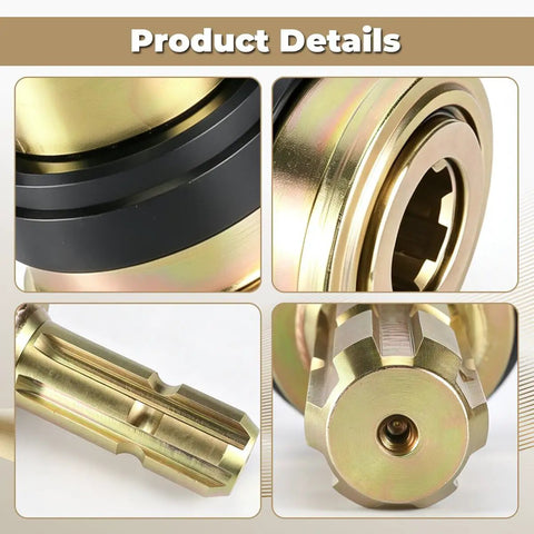 Close-up view of Heavy Duty Pto Shaft Extender Adapter For Tractors showcasing six spline male connector detail.