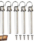 Hand Fan Repairing Kit 25mm Copper Shaft Fasteners Replacement for Folding Hand Fans Pro Grade Heavy Duty Rivets Nuts Nails Set