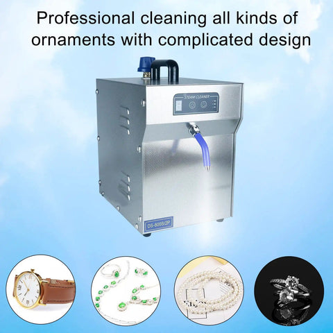 Pro Grade Jewelry Steam Cleaner High Pressure Steamer 2L Stainless Steel Adjustable Temperature and Pressure Commercial Vapor Cleaning Equipment for Jewelry Stores and Studios with digital control panel