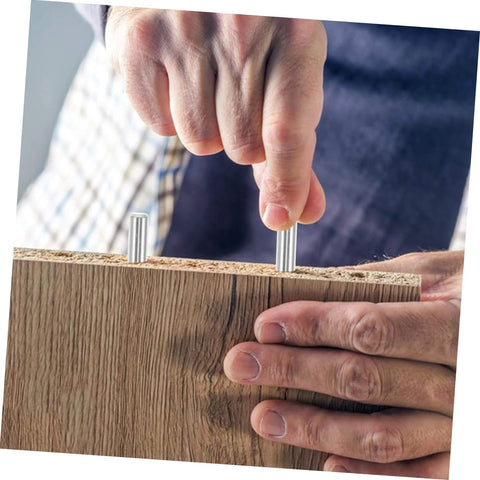 Stainless Steel Cylindrical Dowels Set 100 Pcs For Machinery And Automotive Applications Easy To Install Fastening Elements in wood