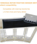 Washer Rotor Position Sensor Assembly For LG And Kenmore Washers That Fixes LE Errors And Spin Problems Replaces 6501KW2002B PS3529186 1267406 AP4440680 4962510 Plug And Play Easy Install Kit black and white plastic