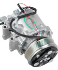 Kickin Cold Air AC Compressor With Clutch Assembly For Honda Civic Acura Ilx, showing a detailed view of the model with pulley.