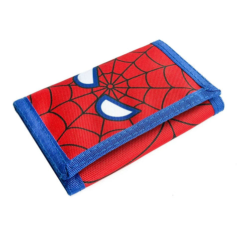 Kids Wallet Kid Friendly With RFID Protection For Boys And Girls Large Capacity Trifold Wallet With Zipper Coin Pocket Red