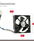 Refrigerator Evaporator Fan Motor Replacement From GE With 1 Year Warranty WR60X25858 PS12727431 AP6891698 Quiet Fridge