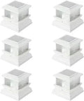 Solar Post Cap Lights Outdoor LED Warm White 6 Pack Fits 4x4 Or 5x5 Wooden Or Vinyl Posts Weatherproof Cool Yard Decor